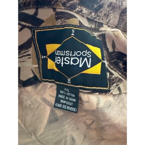 Hunting Camo Button Up Shirt Master Sportsman SHACKET Thick Hunting Size XXL - Picture 4 of 4